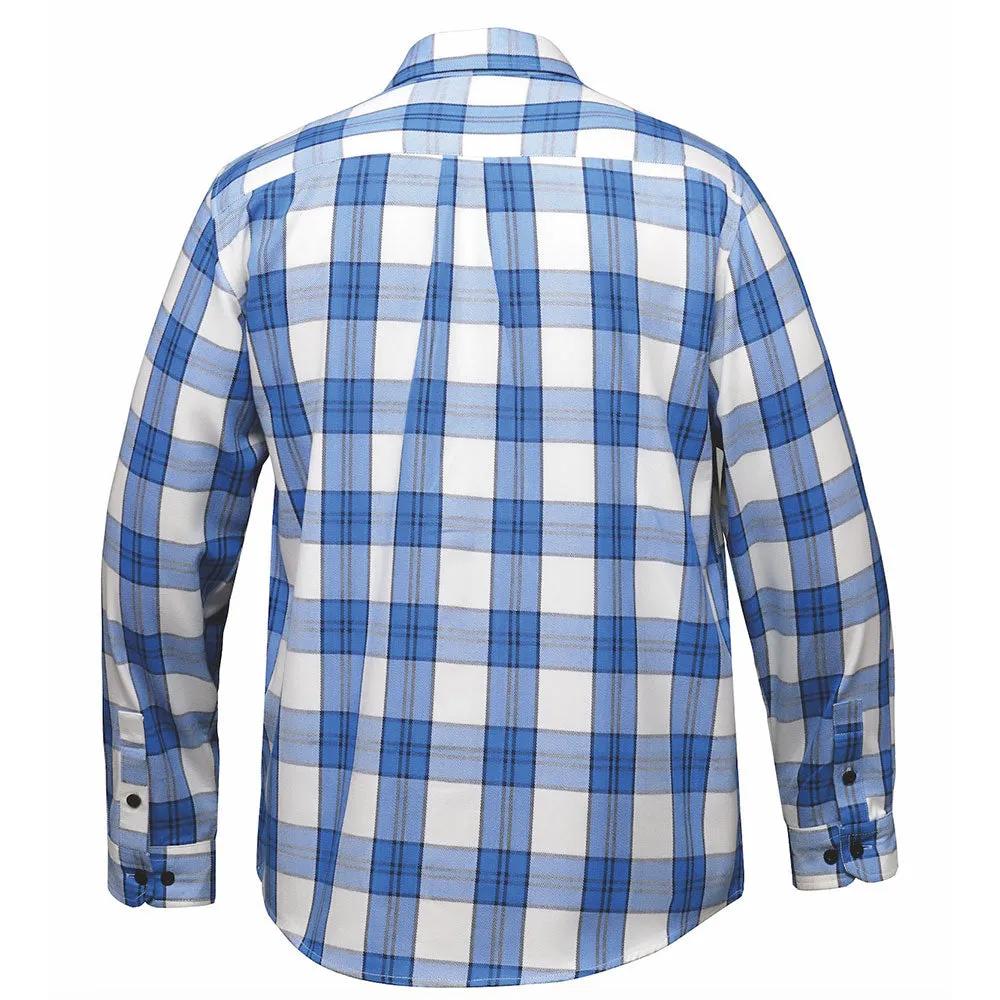 TW212.00 - Mens Blue and White Flannel Shirt