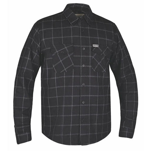 MENS BLACK AND WHITE FLANNEL SHIRT