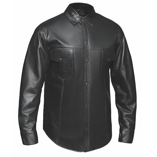 Titan - Mens Premium Leather Shirt Jacket