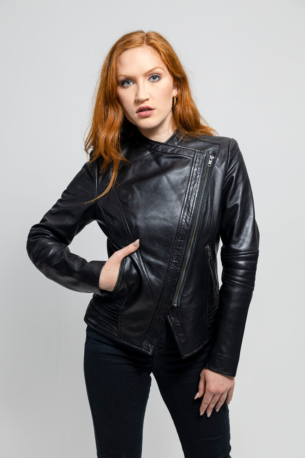 Trish Womens Leather Jacket Black Women's Leather Jacket Whet Blu NYC   