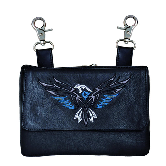 Heritage Rider Cowhide Clip-On Biker Bag