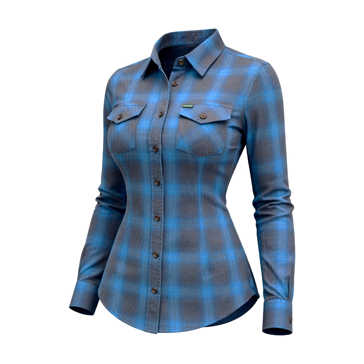 Teal Flannel - Ladies Flannel Shirt