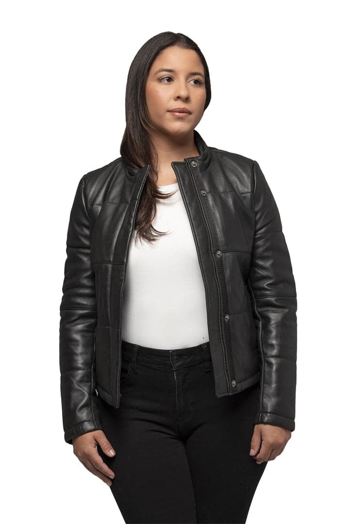 Melysa Leather Jacket Women's Leather Jacket Whet Blu NYC   