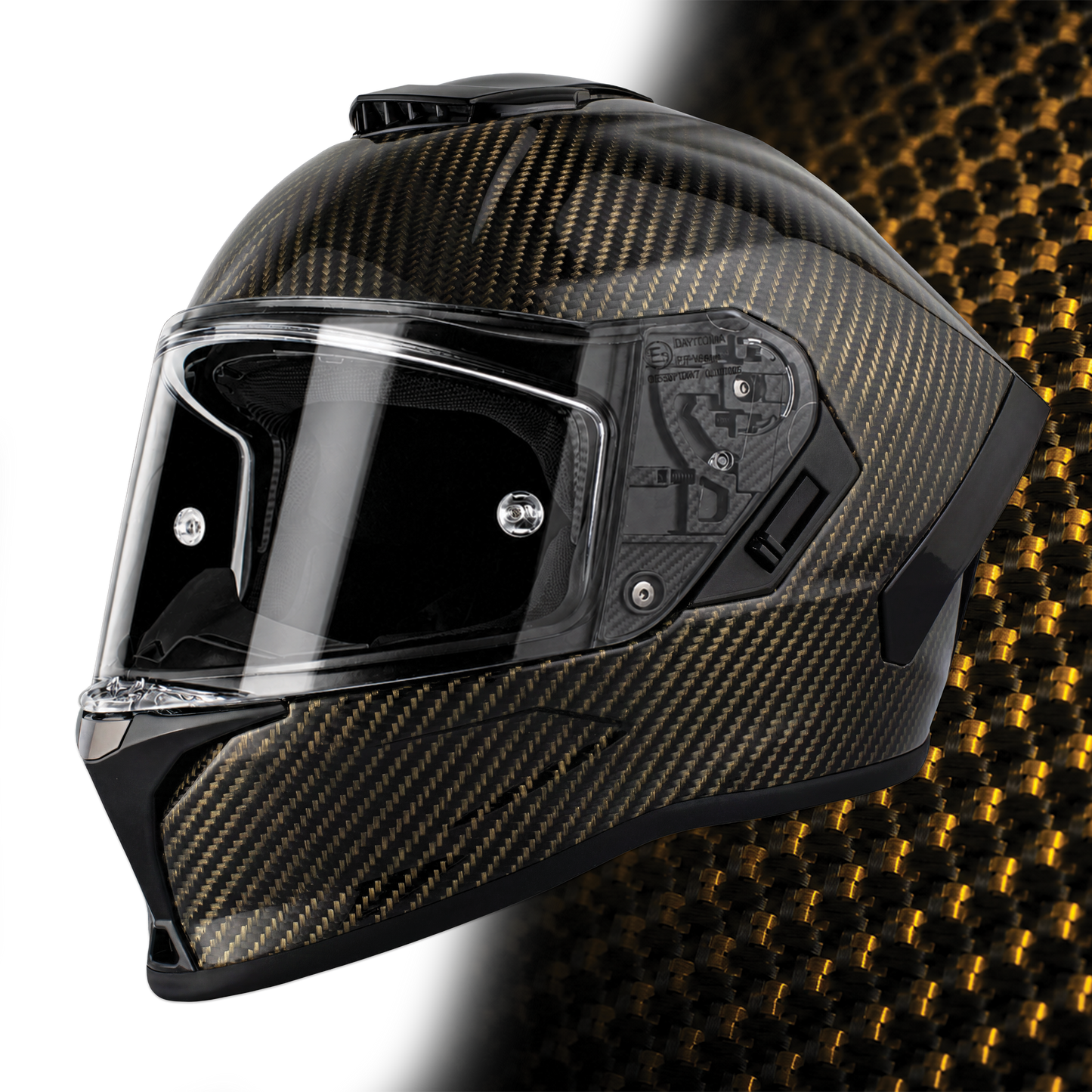 D.O.T. & ECE Daytona Viper- Gold Carbon Fiber