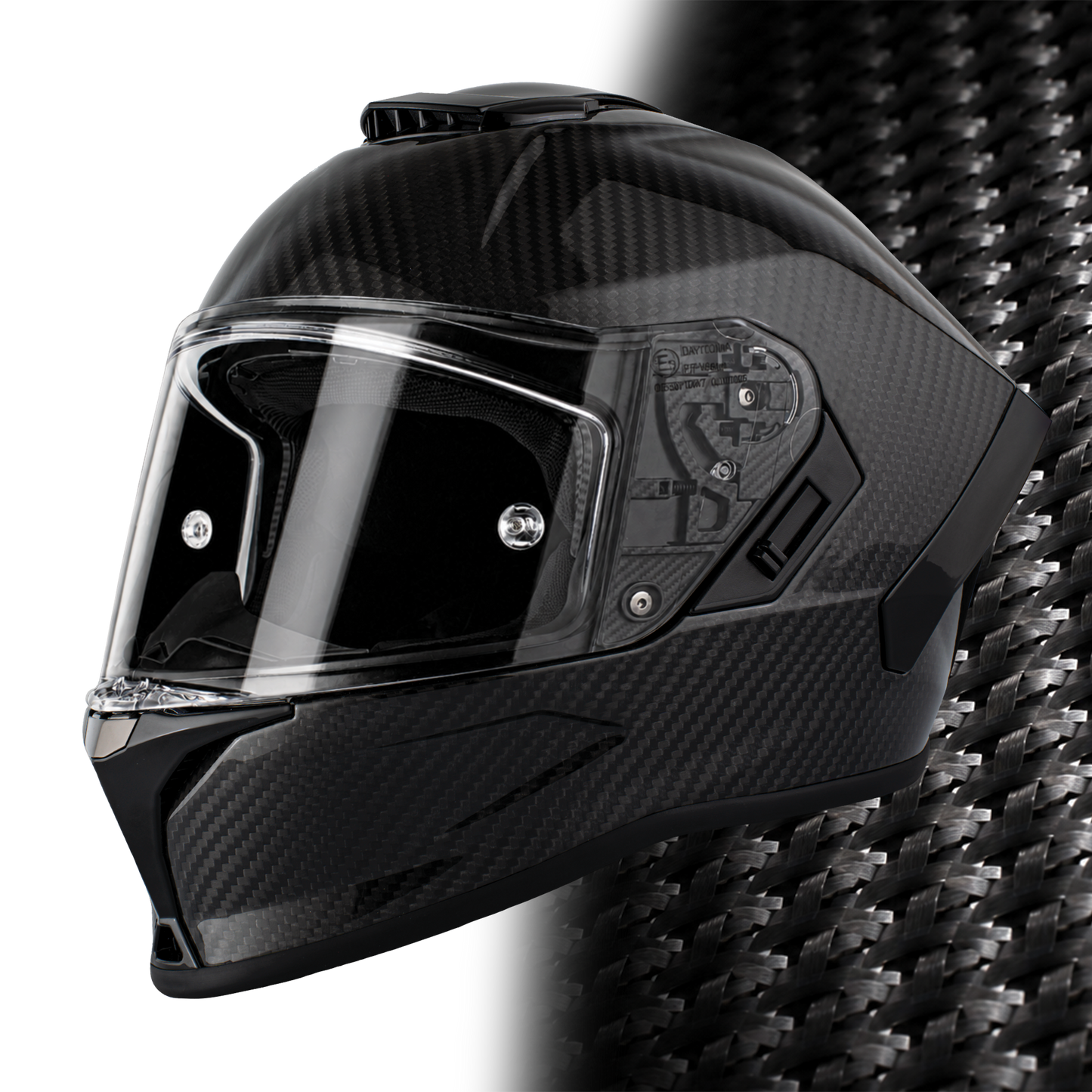 D.O.T. & ECE Daytona Viper- Grey Carbon Fiber
