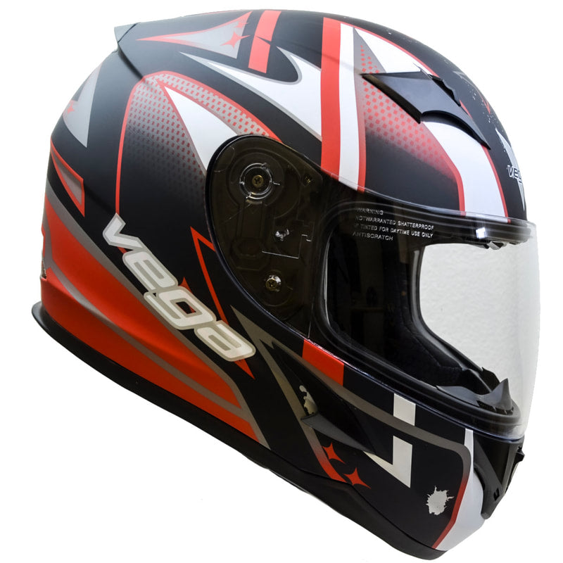VEGA V-Star Red Full Face Helmet