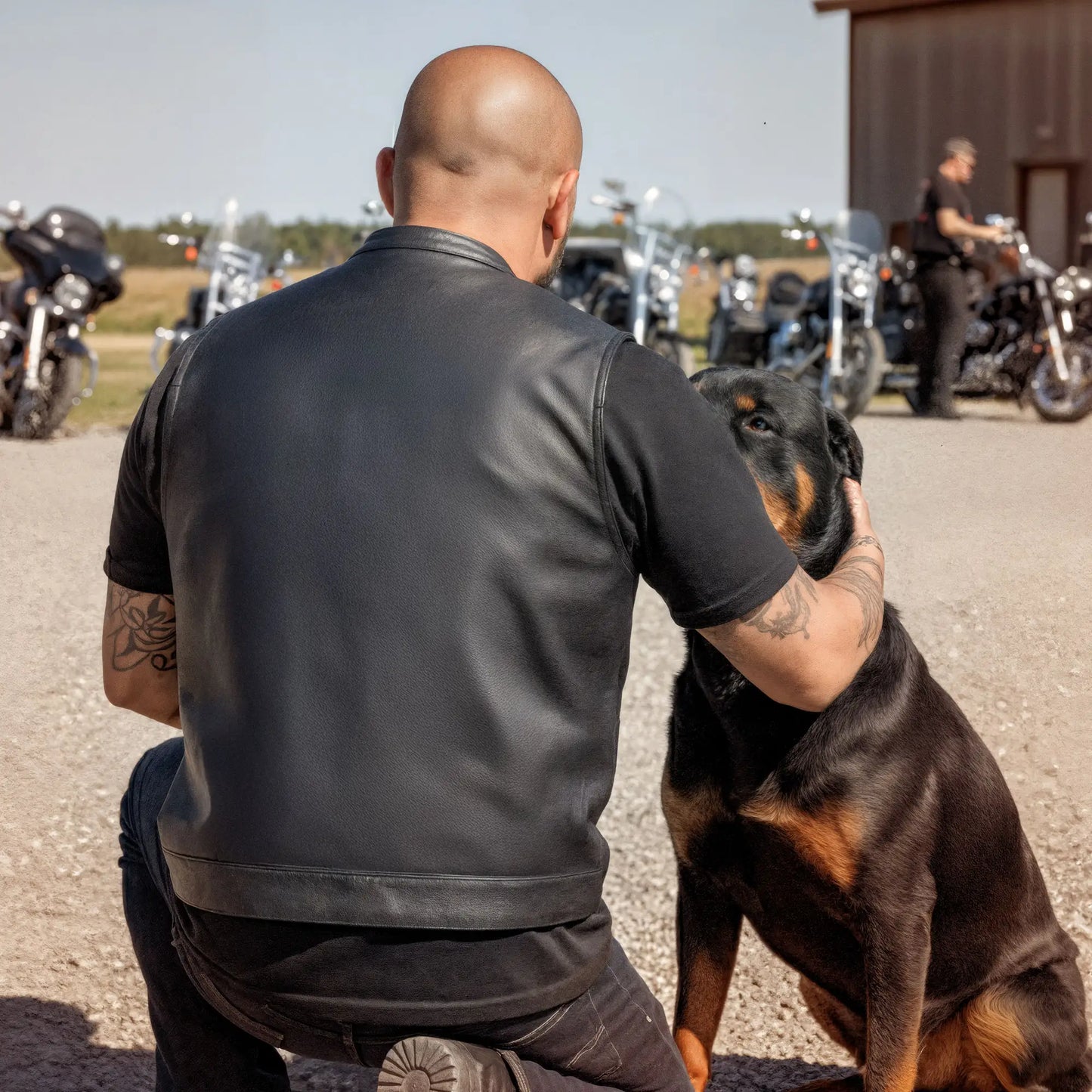 Hot Leathers VSM1039 Men's Black Motorcycle 'Conceal and Carry' Club Leather Biker Vest