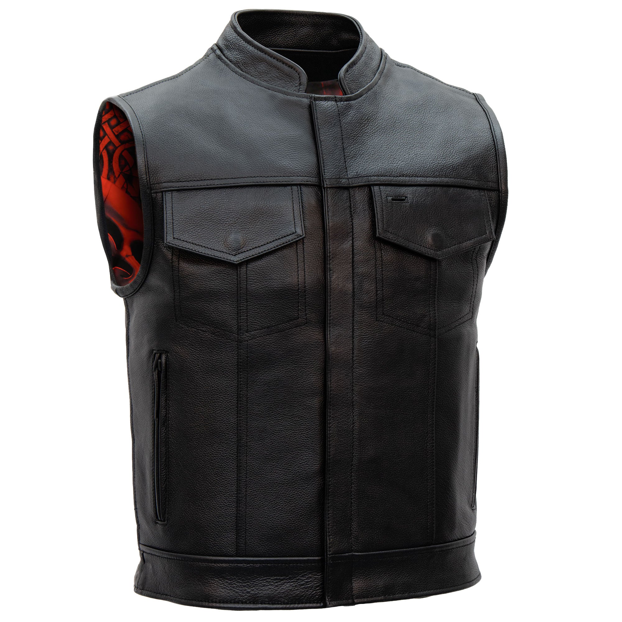 Hot Leathers VSM1051 Men's Black 'Celtic Cross' Motorcycle Club