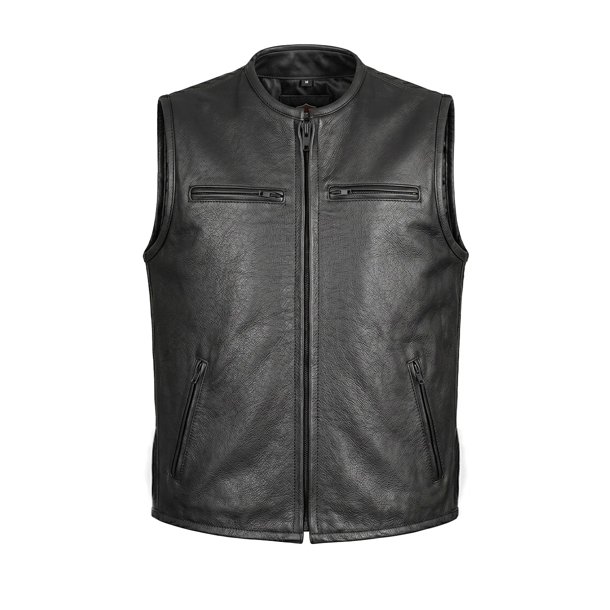 Blackout - Men's Motorcycle Leather Vest