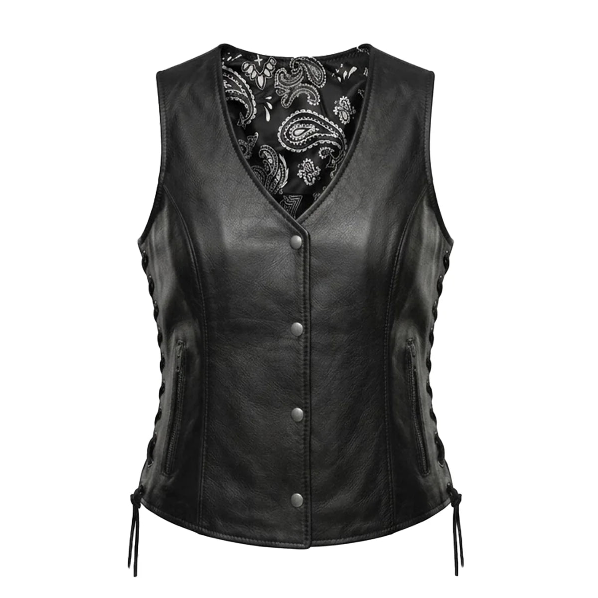 Annette - Women's Motorcycle Leather Vest