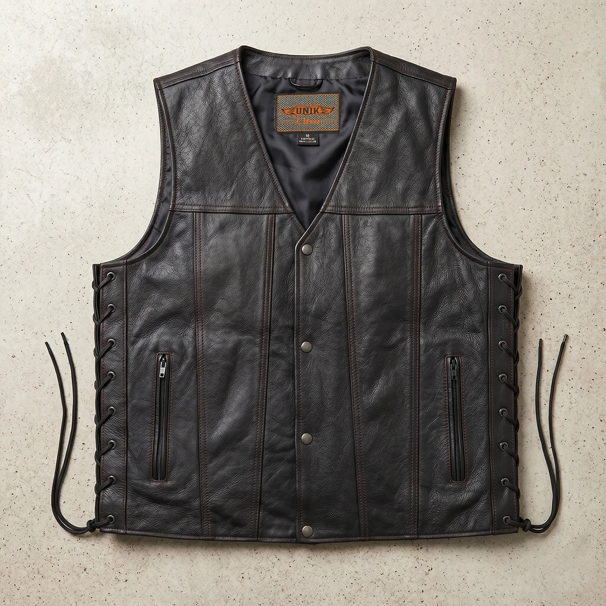 Blackhills - Men's Motorcycle Leather Vest
