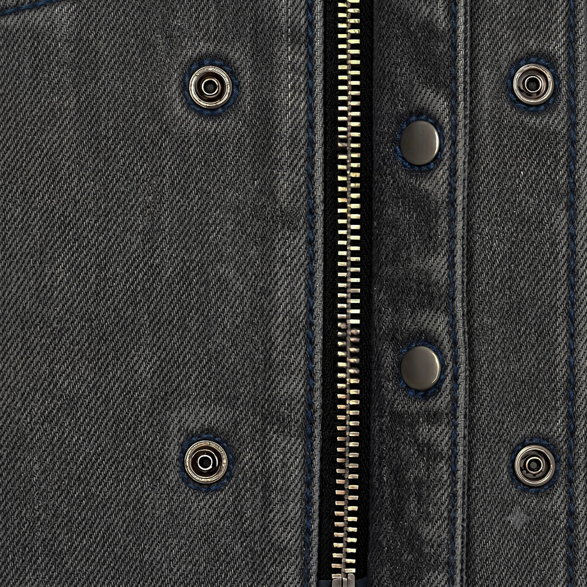 Cobalt - Men's Leather/Denim Club Style Motorcycle Vest