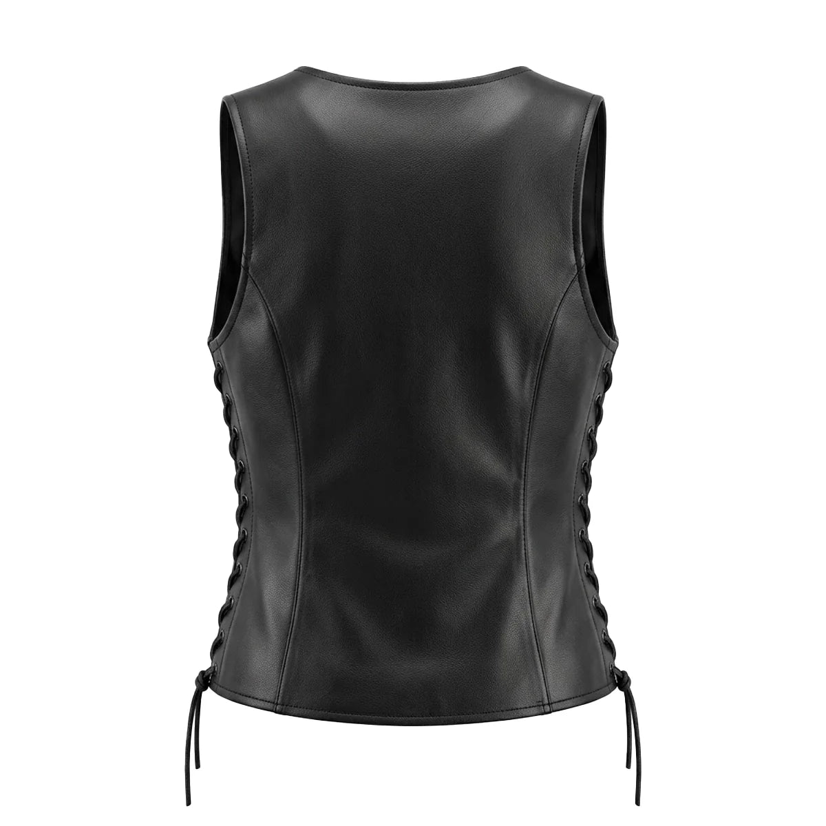 Mesa - Women's Naked Goatskin Leather Motorcycle Vest