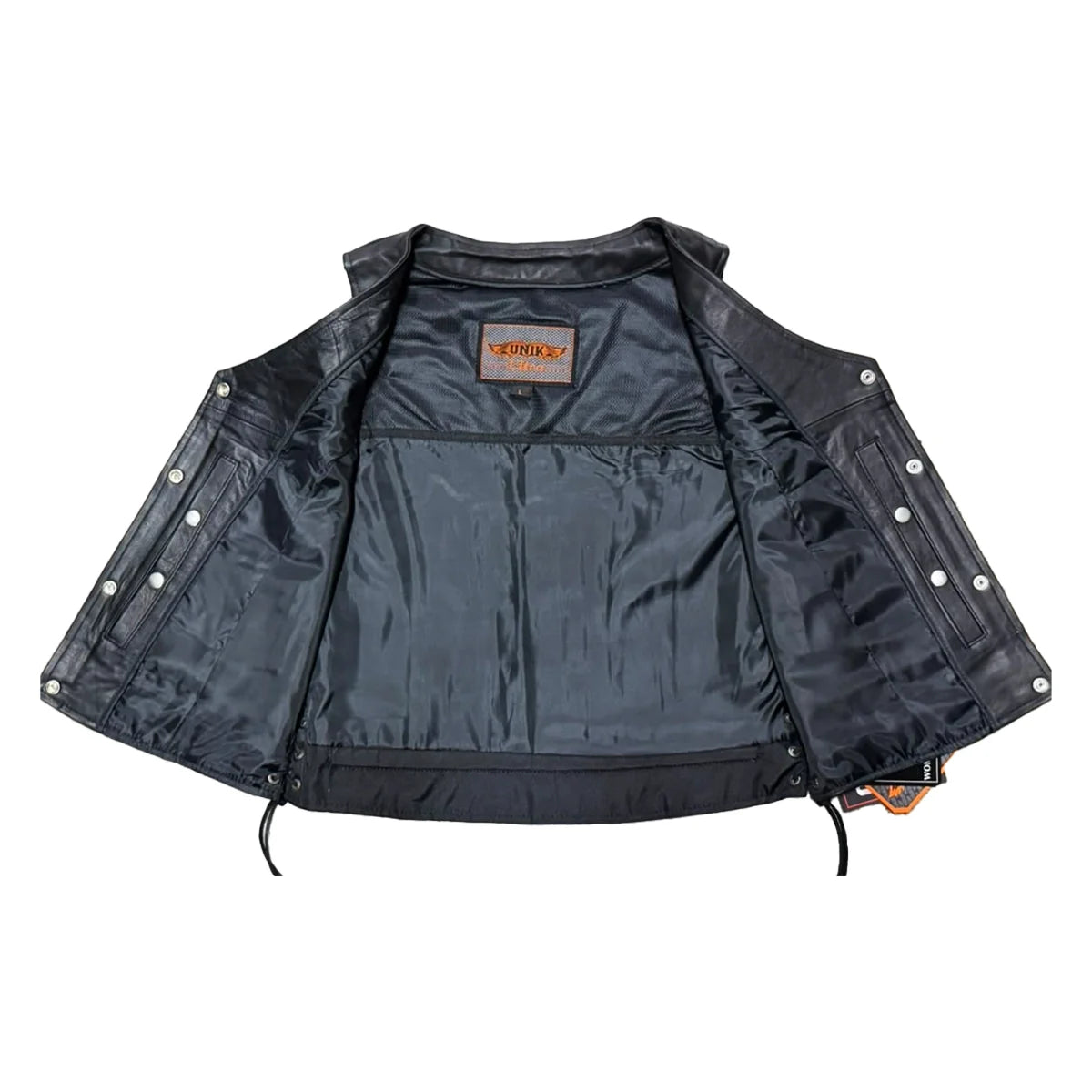Mesa - Women's Naked Goatskin Leather Motorcycle Vest