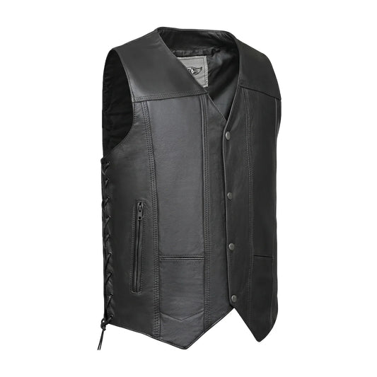 El Paso - Men's Motorcycle Leather Vest