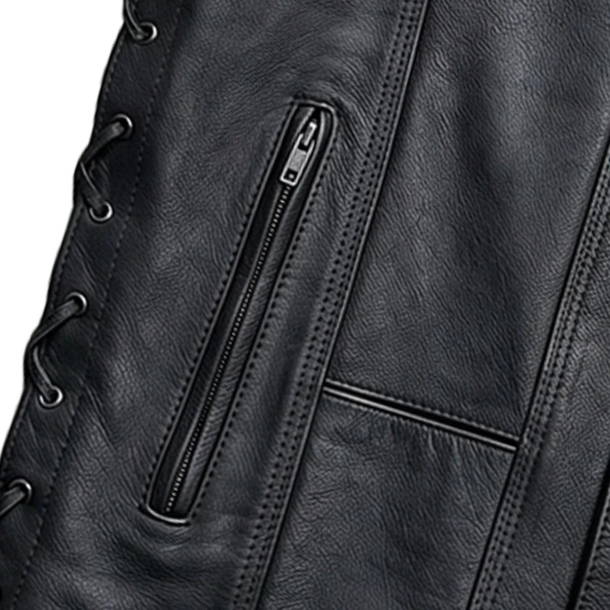 El Paso - Men's Motorcycle Leather Vest