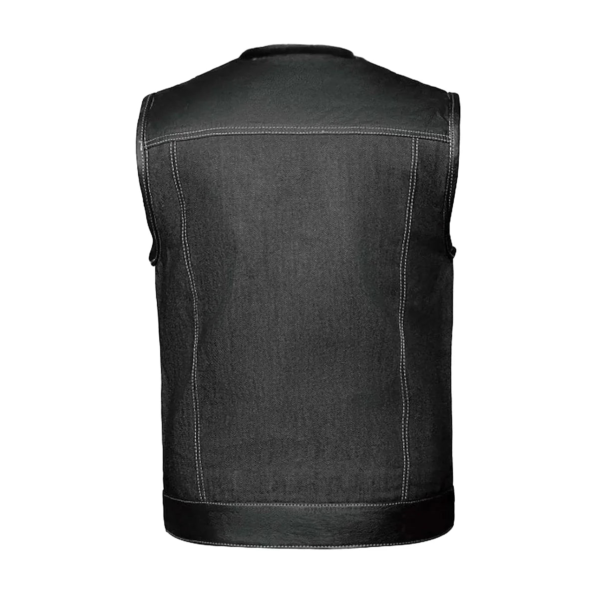 Lawless – Men’s Denim and Leather Club Vest