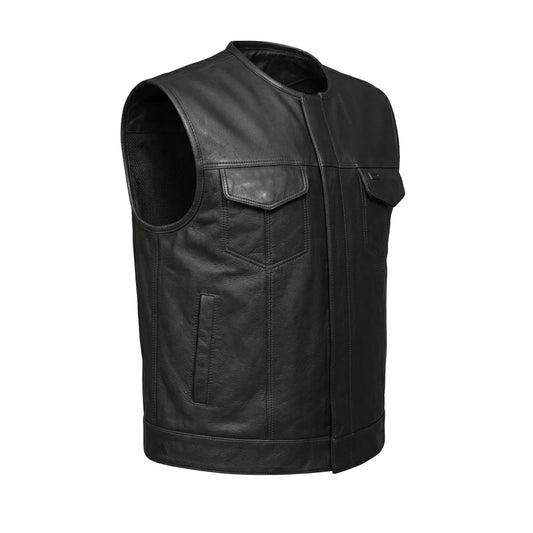 Steelhorse - Men's SOA Club Style Leather Motorcycle Vest
