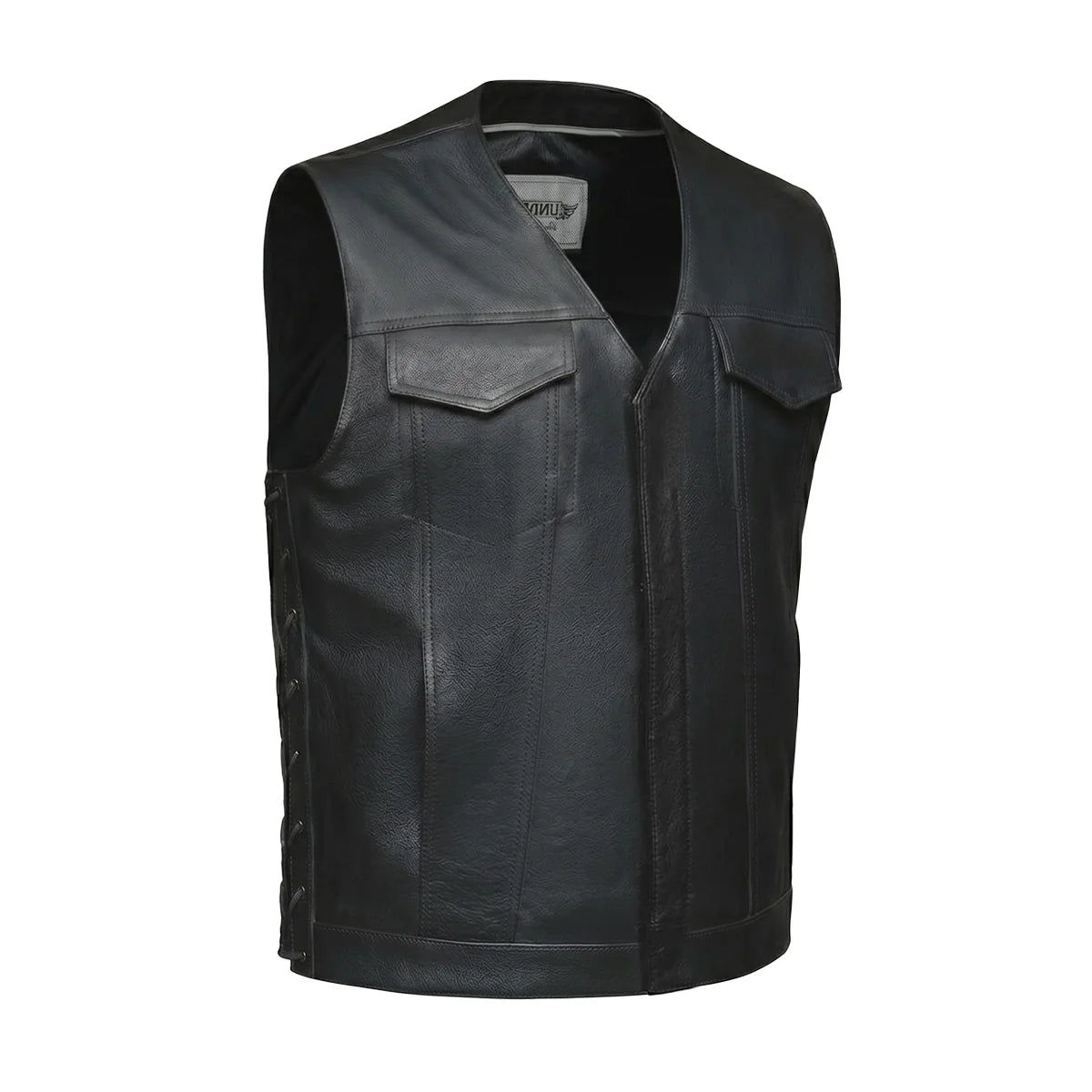 Red river - Men's Premium Leather Motorcycle Vest