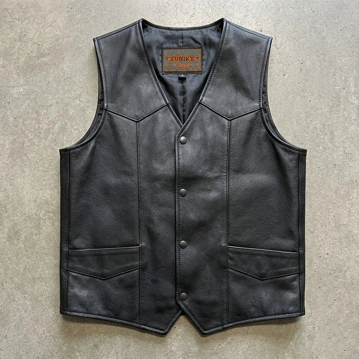 Ruidoso - Men's Premium Leather Motorcycle Vest