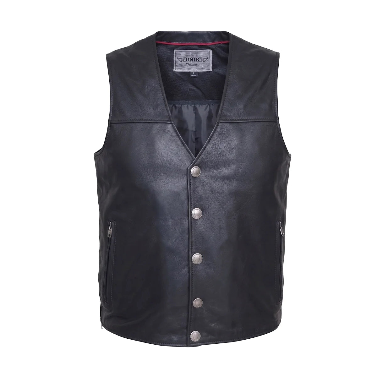 Santa Fe - Men's Premium Leather Motorcycle Vest