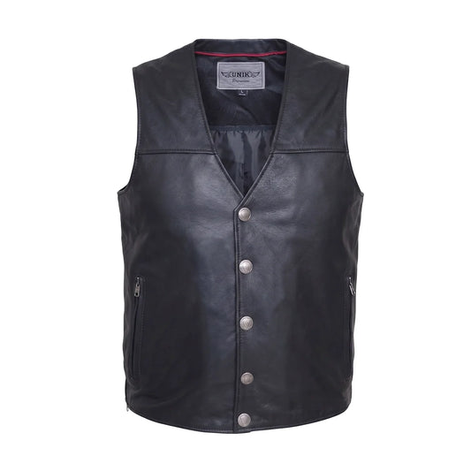 Santa Fe - Men's Premium Leather Motorcycle Vest