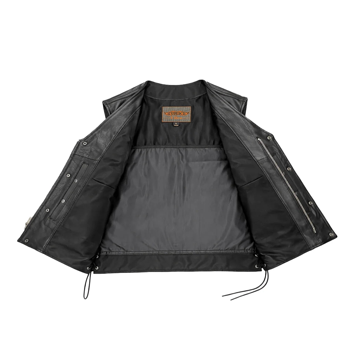 Wrangler - Men's Ultra Leather Motorcycle Vest