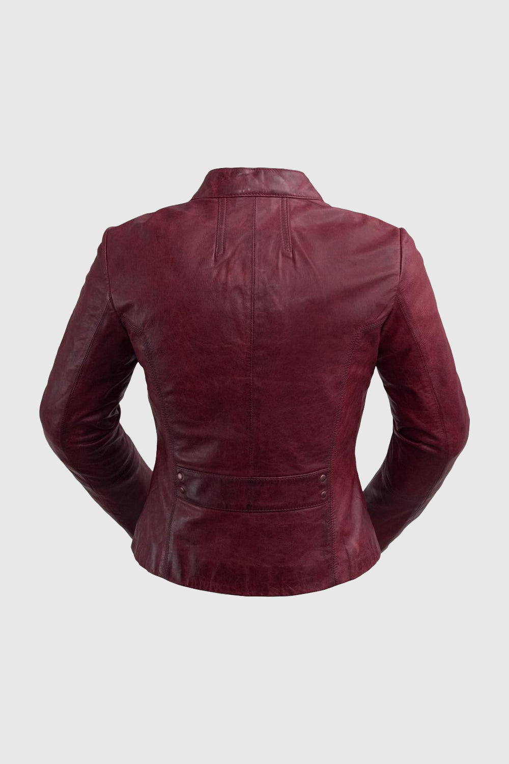 Rexie Womens Fashion Leather Jacket Sangria (POS) Women's Leather Jacket Whet Blu NYC   