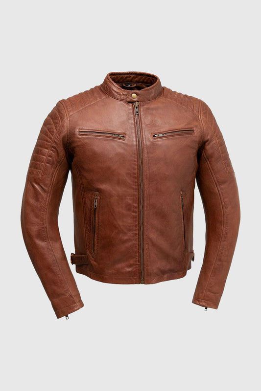 Zack Men's Fashion Leather Jacket (POS) Men's Leather Jacket Whet Blu NYC S  