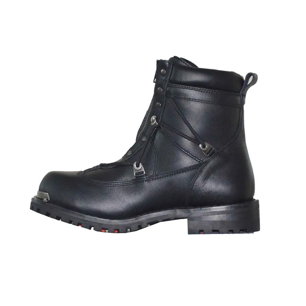 Warpath - Mens Motorcycle Biker Leather Boots