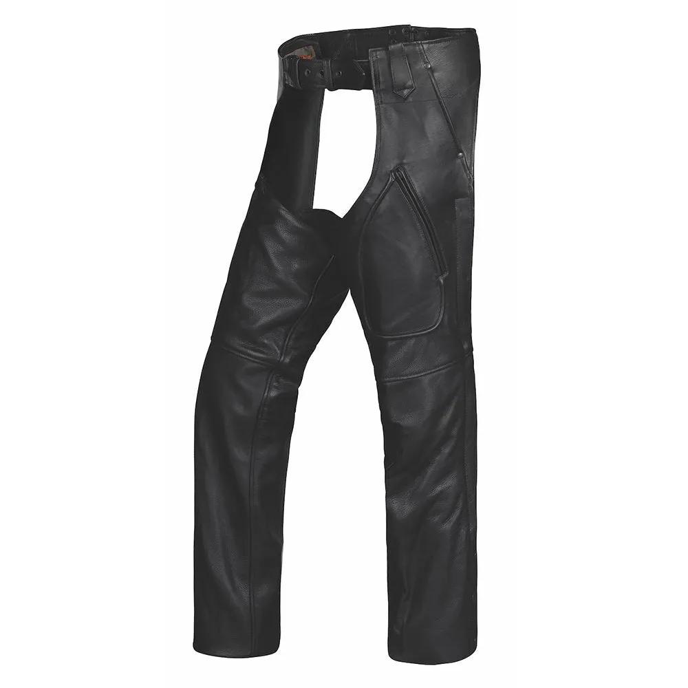 Warrior - Unisex Ultra 3-Pocket Leather Motorcycle Chaps – Extreme ...