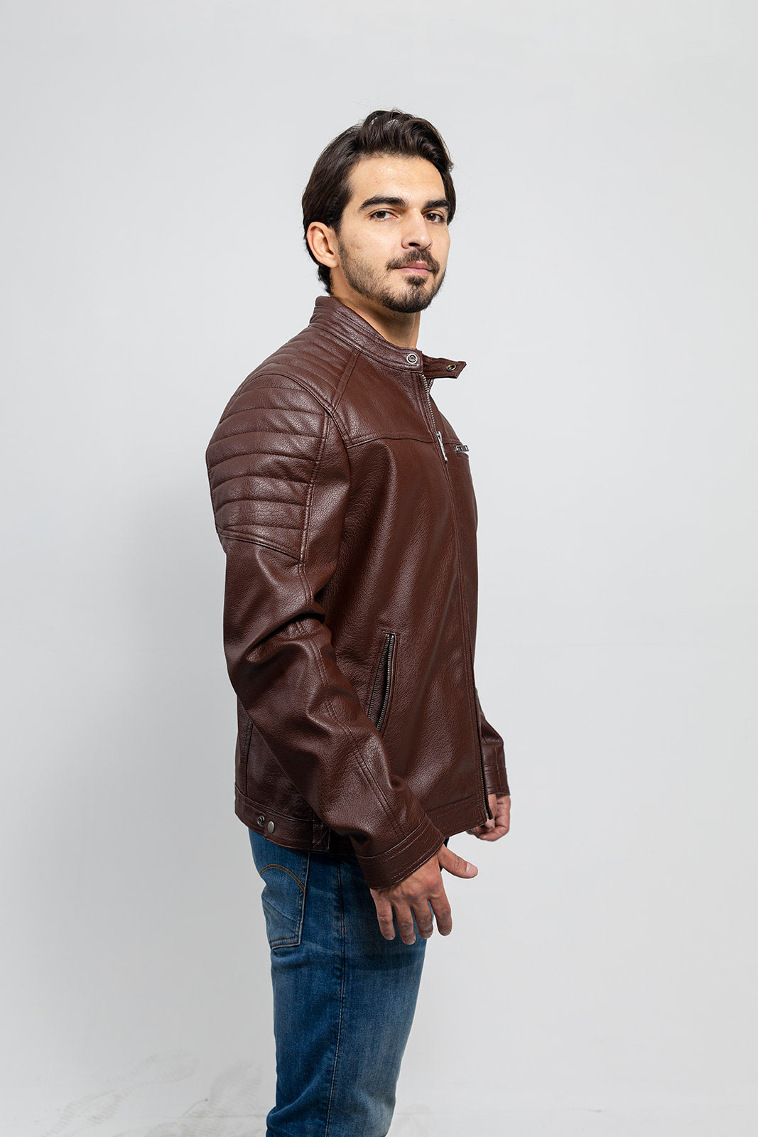 Logan Men's Vegan Faux Leather Jacket (POS) Men's Vegan Faux Leather jacket Whet Blu NYC   