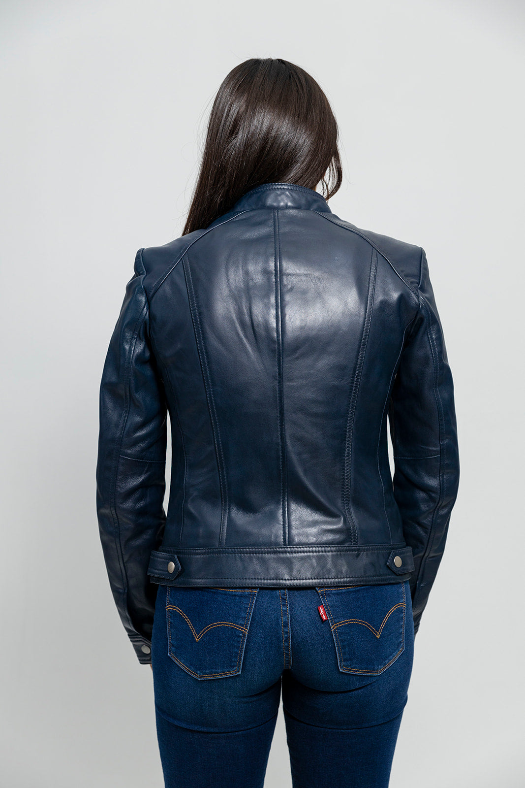 Favorite Womens Fashion Leather Jacket Blue (POS) Women's Leather Jacket Whet Blu NYC   