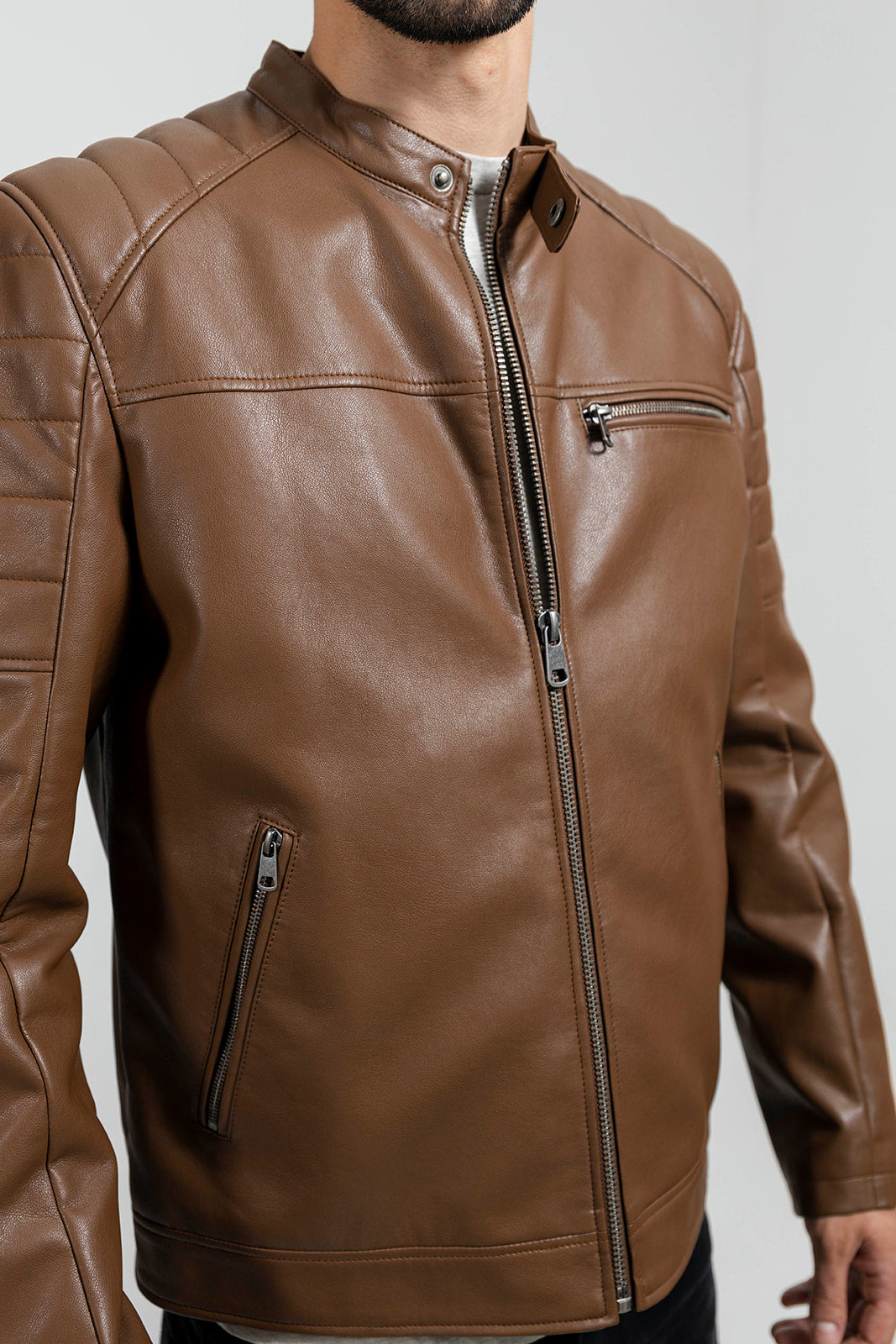 Dustin Men's Vegan Faux Leather Jacket (POS) Men's Vegan Faux Leather jacket Whet Blu NYC   