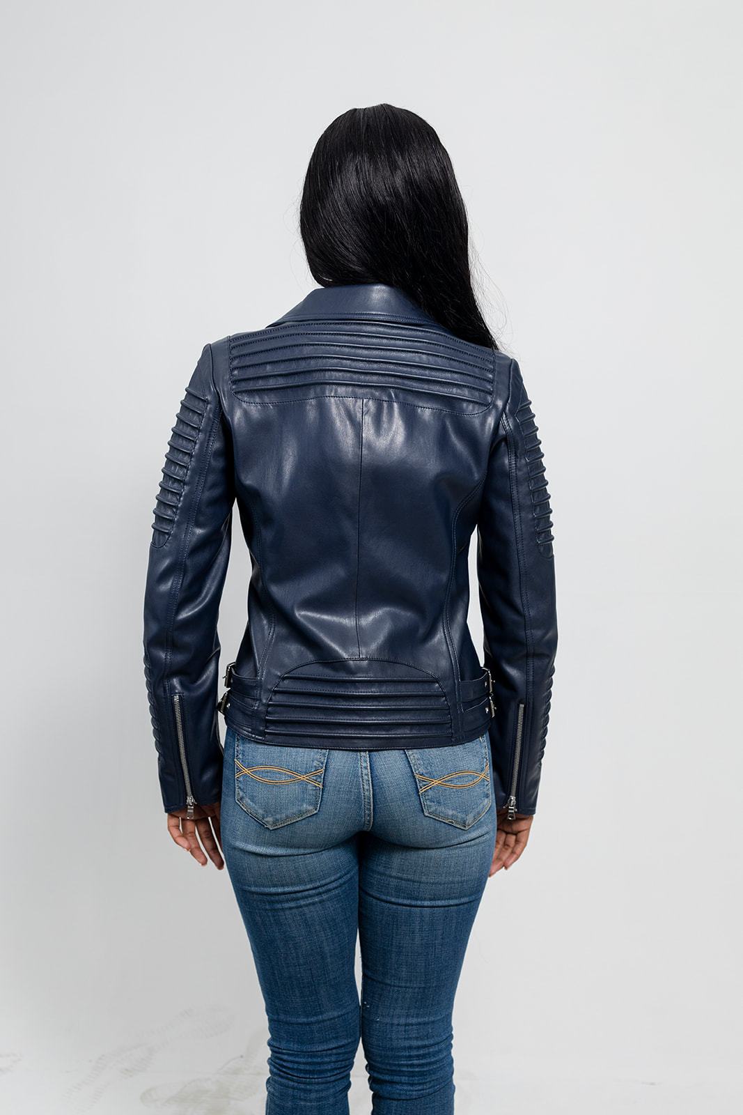 Paris Women's Vegan Faux Leather Jacket (POS) Women's Fashion Leather Jacket Whet Blu NYC   