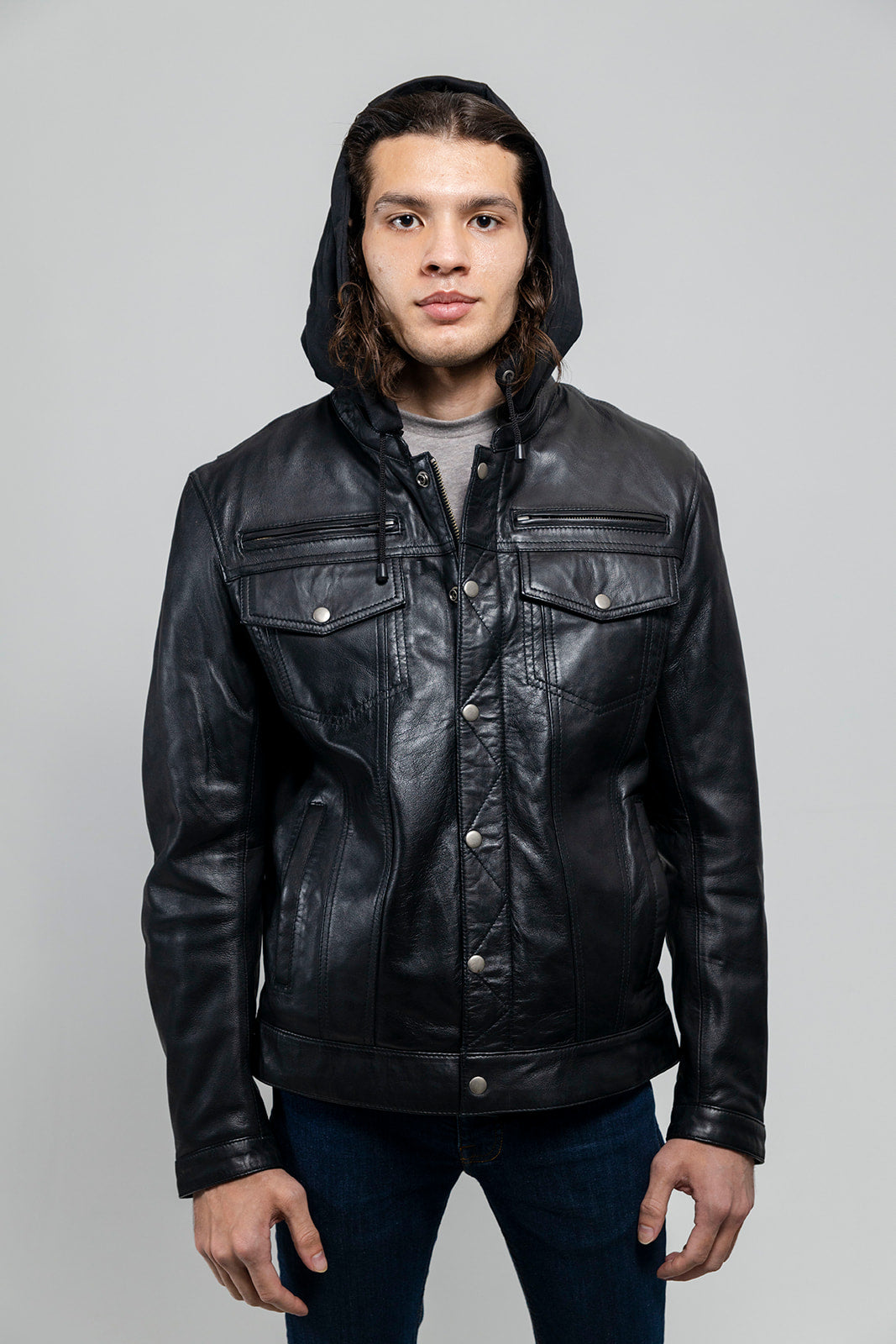 Axel Men's Fashion Leather Jacket (POS) Men's Leather Jacket Whet Blu NYC   