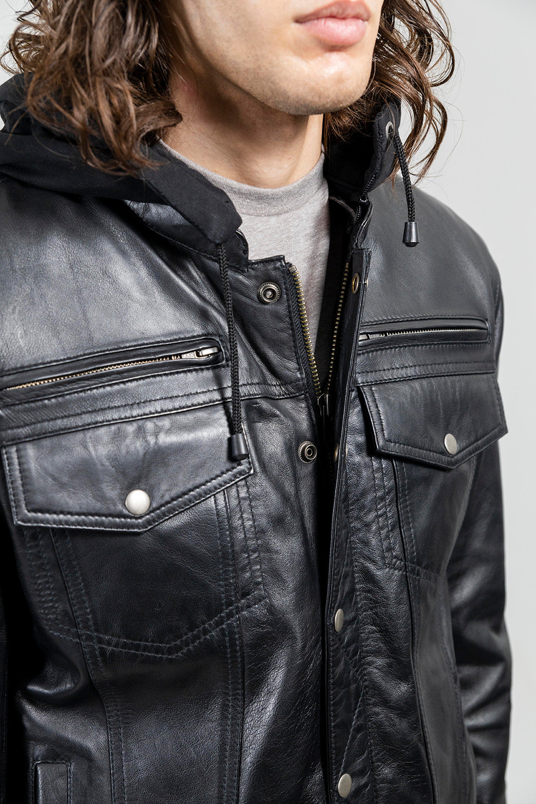Axel Mens Leather Jacket Men's Leather Jacket Whet Blu NYC   