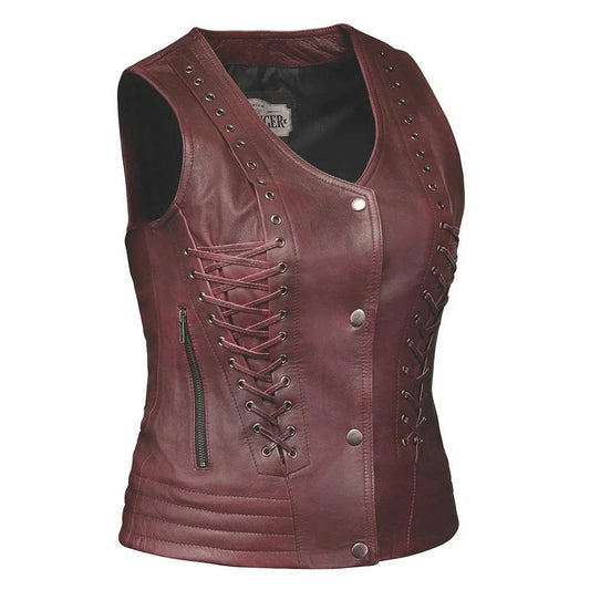Wicked Tread - Ladies Premium Leather Vest