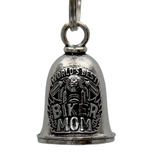 Milwaukee Leather MLB9077 Biker Mom Motorcycle Good Luck Bell w/ Key Ring-Key Chain Accessory for Bikers