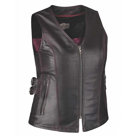 Betty- Ladies Premium Leather Vest