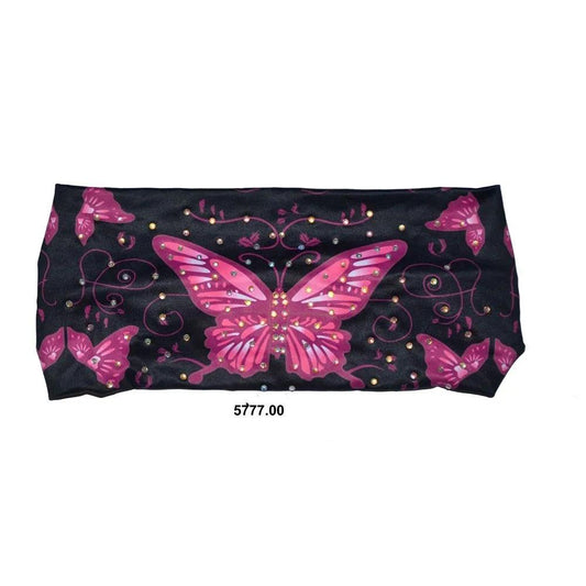 Pink Butterfly Ladies Headband