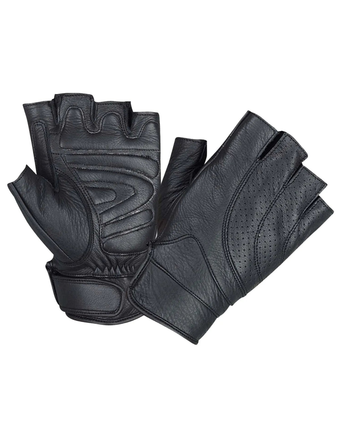 Cowhide Riding Gloves for Men – Half Finger