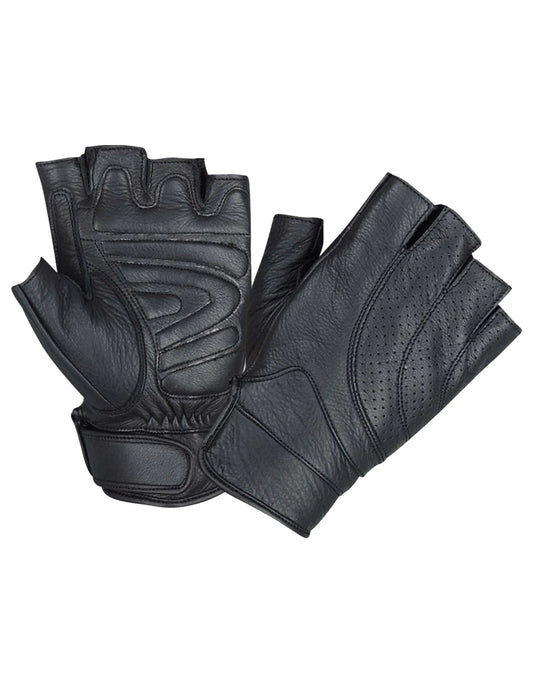 Cowhide Riding Gloves for Men – Half Finger