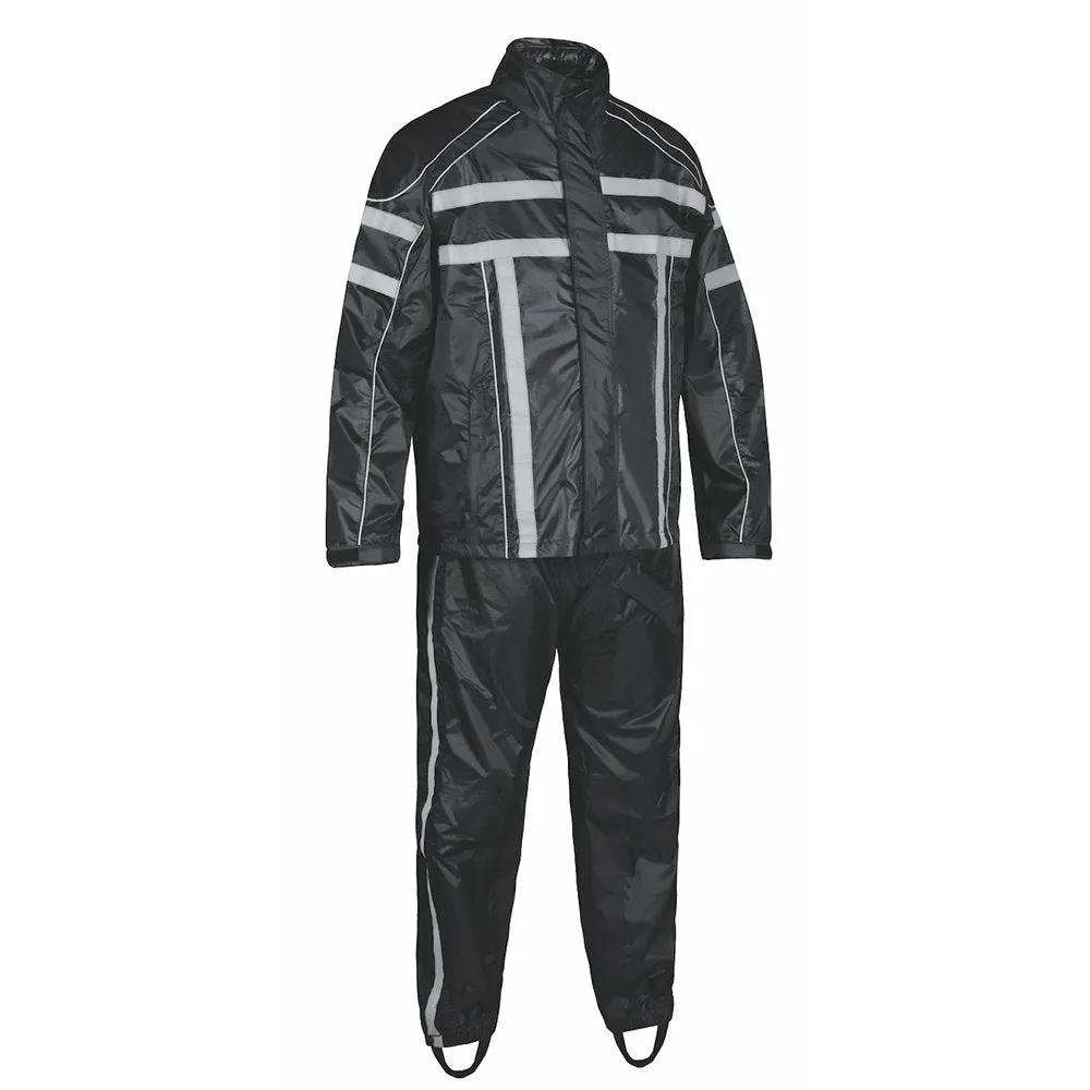 2714.00 - Men’s Black Textile Biker Rain Suit