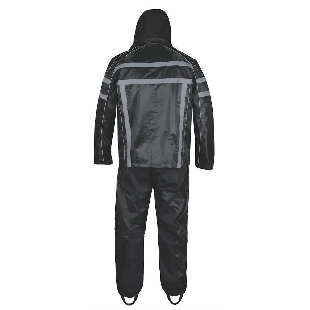 2714.00 - Men’s Black Textile Biker Rain Suit
