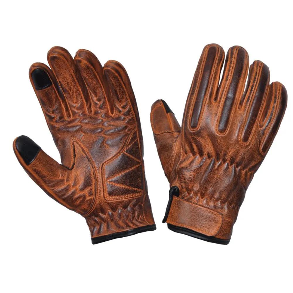Mens Tan Full Finger Gloves