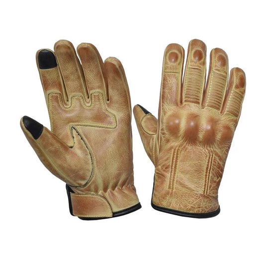 Mens Yellow Full Finger Gloves
