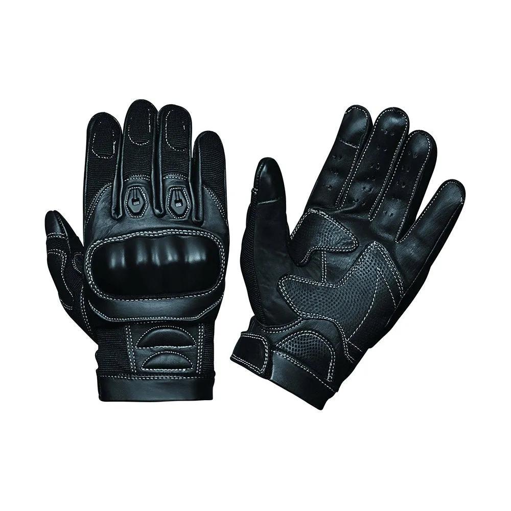 Mens Full Finger Gloves with Knuckle Armor