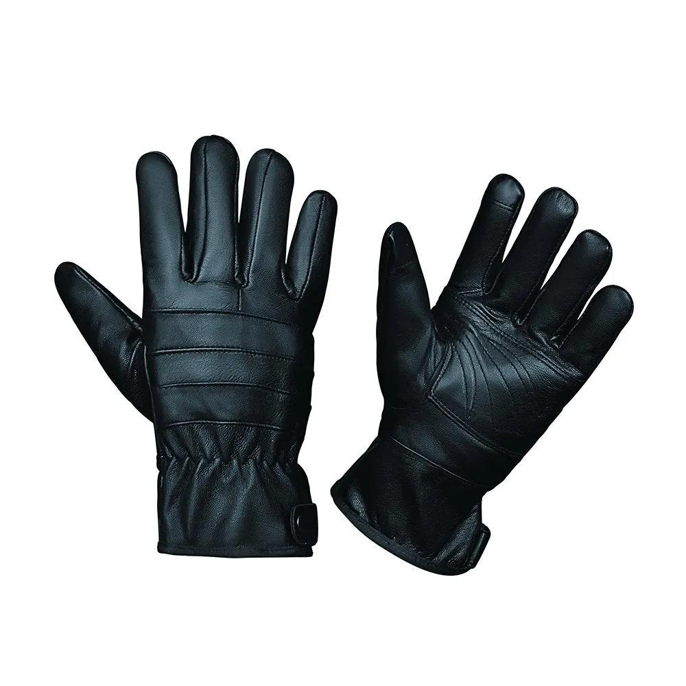 Mens Full Finger Gloves - Premium Cowhide Leather