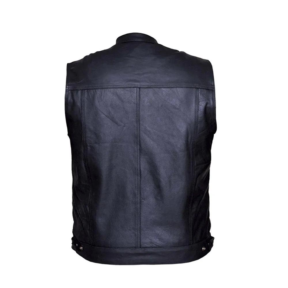 Clubman - Men's SOA Club Style leather Motorcycle Vest